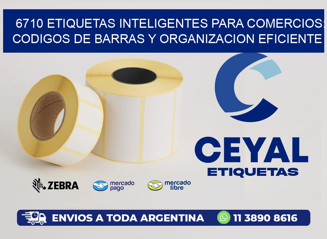 6710 ETIQUETAS INTELIGENTES PARA COMERCIOS: CODIGOS DE BARRAS Y ORGANIZACION EFICIENTE