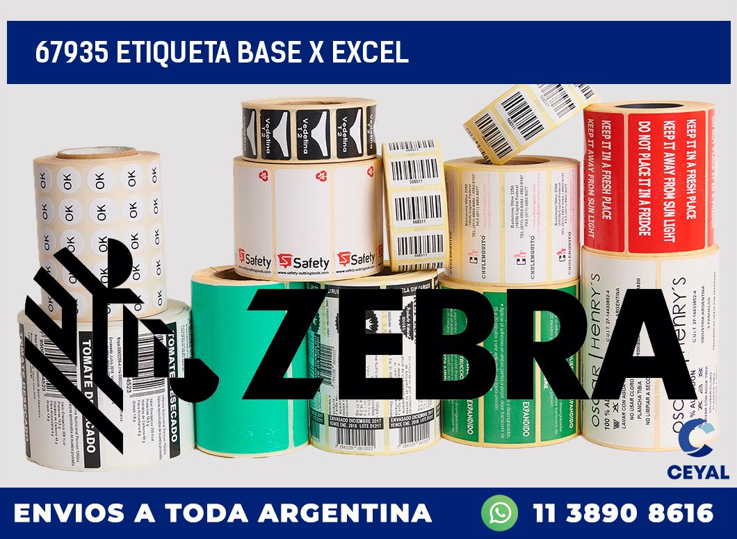 67935 etiqueta base x excel