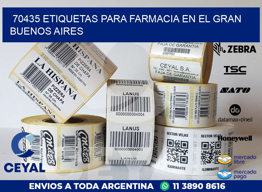 70435 ETIQUETAS PARA FARMACIA EN EL GRAN BUENOS AIRES