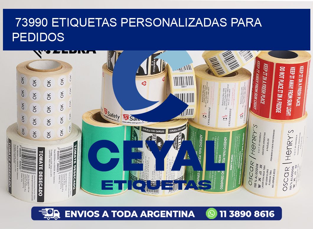 73990 ETIQUETAS PERSONALIZADAS PARA PEDIDOS