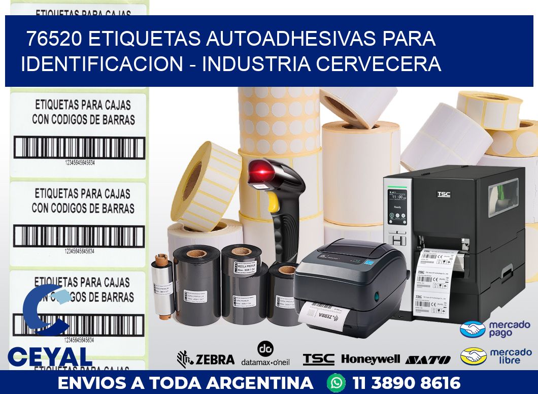 76520 ETIQUETAS AUTOADHESIVAS PARA IDENTIFICACION – INDUSTRIA CERVECERA