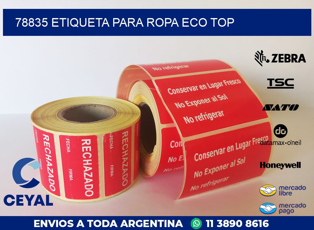 78835 ETIQUETA PARA ROPA ECO TOP