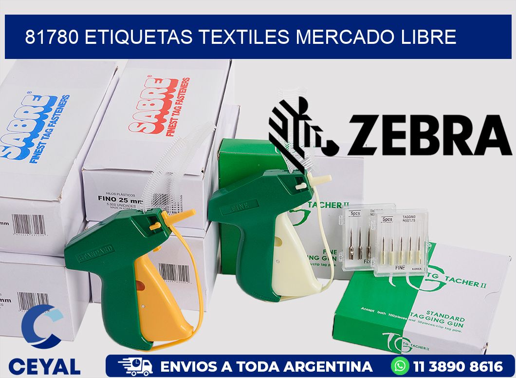 81780 ETIQUETAS TEXTILES MERCADO LIBRE