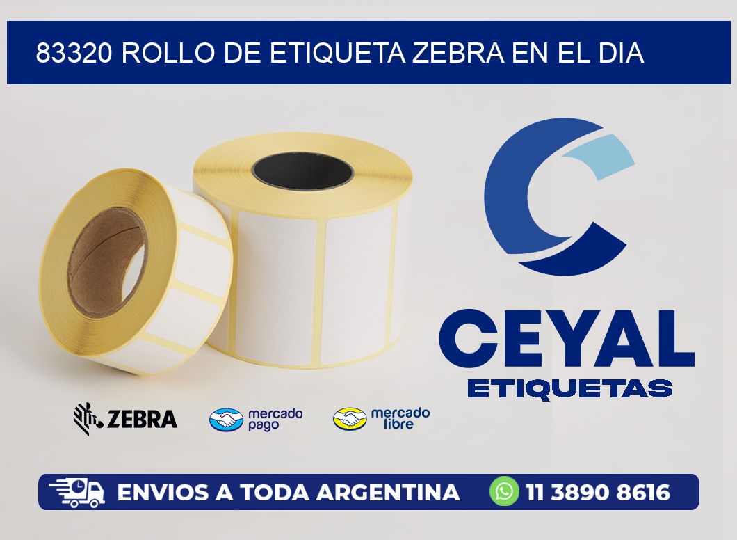 83320 ROLLO DE ETIQUETA ZEBRA EN EL DIA