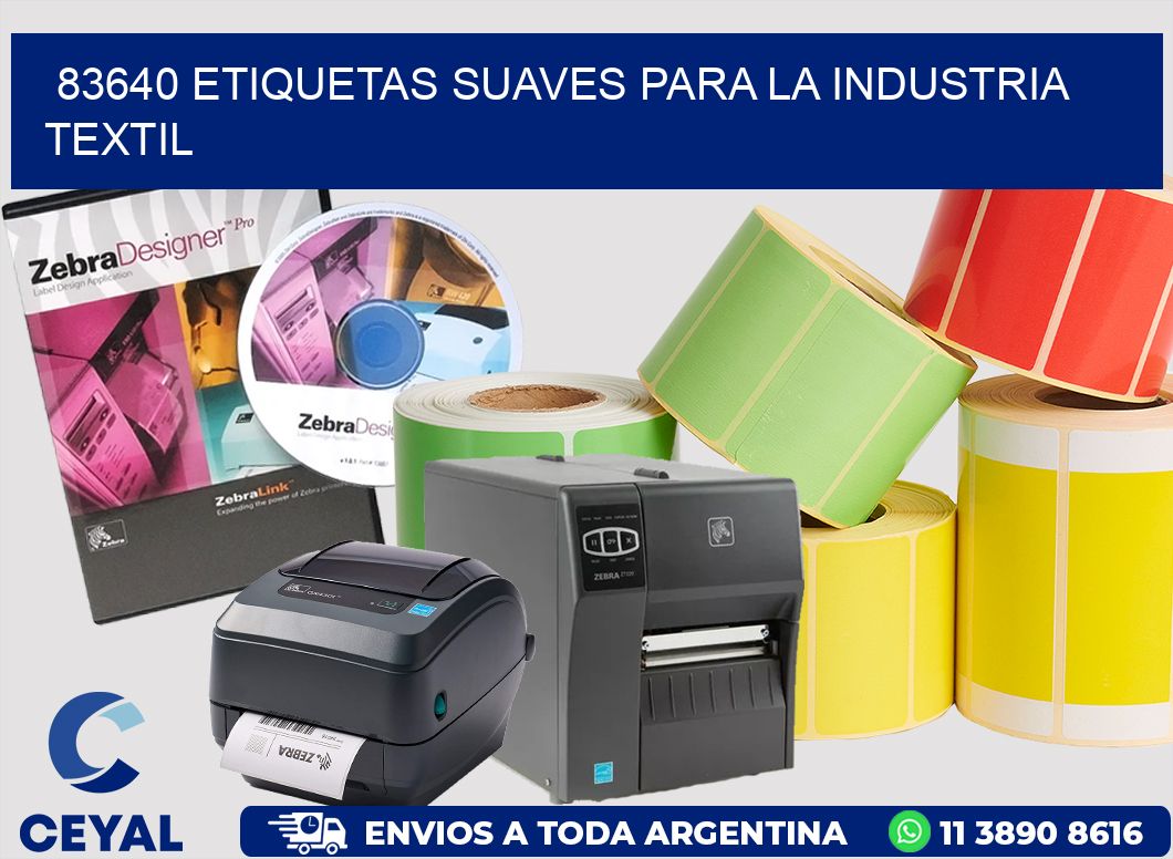 83640 ETIQUETAS SUAVES PARA LA INDUSTRIA TEXTIL