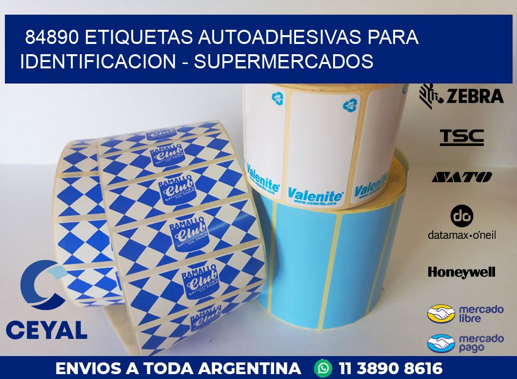 84890 ETIQUETAS AUTOADHESIVAS PARA IDENTIFICACION – SUPERMERCADOS