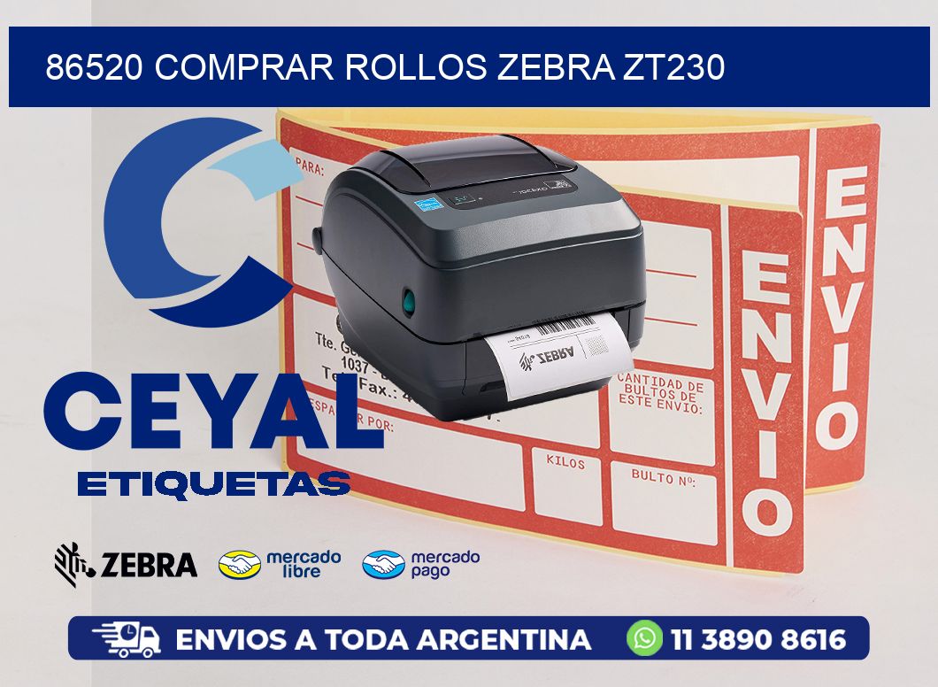86520 COMPRAR ROLLOS ZEBRA ZT230