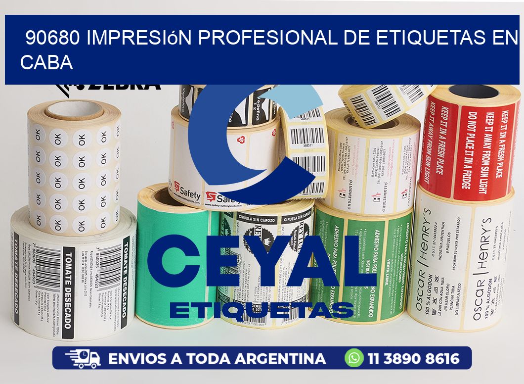 90680 Impresión Profesional de Etiquetas en CABA