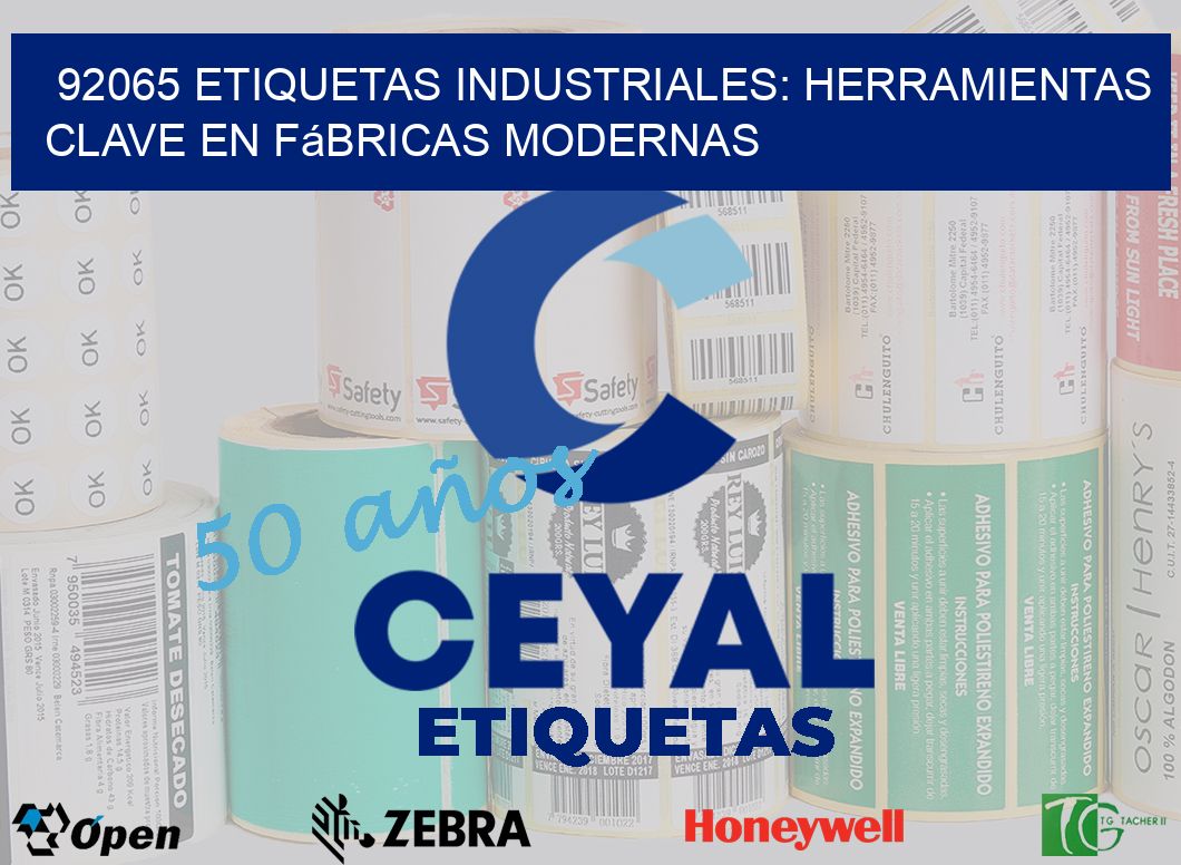 92065 Etiquetas Industriales: Herramientas Clave en Fábricas Modernas