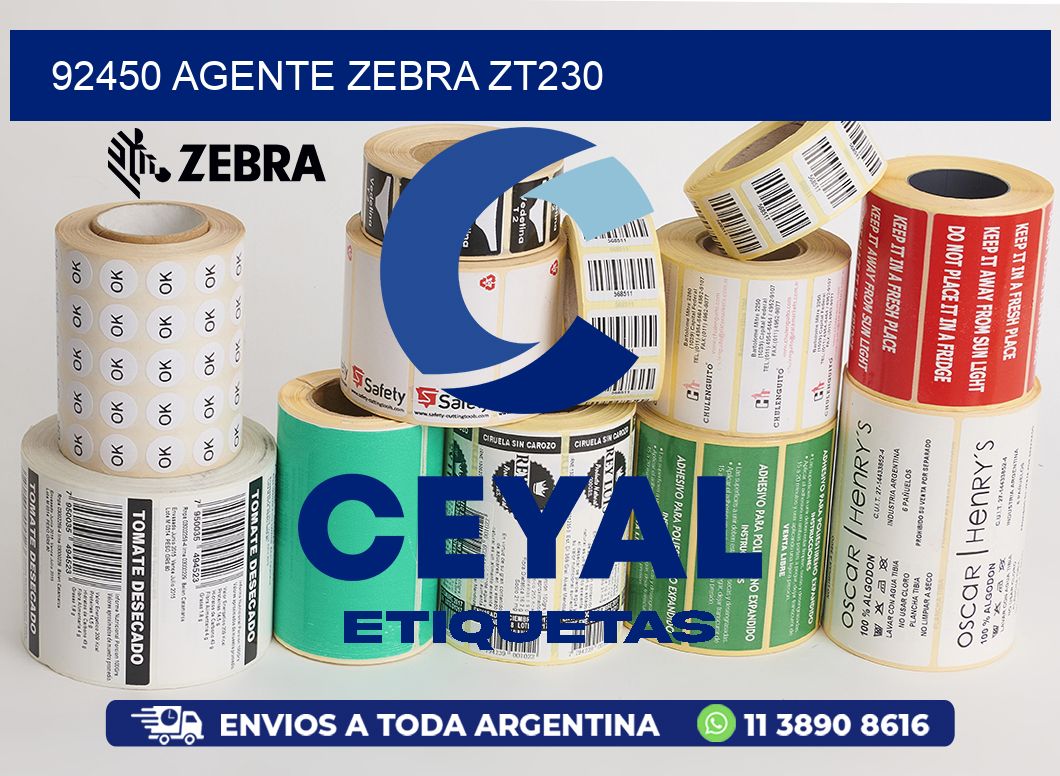 92450 AGENTE ZEBRA ZT230