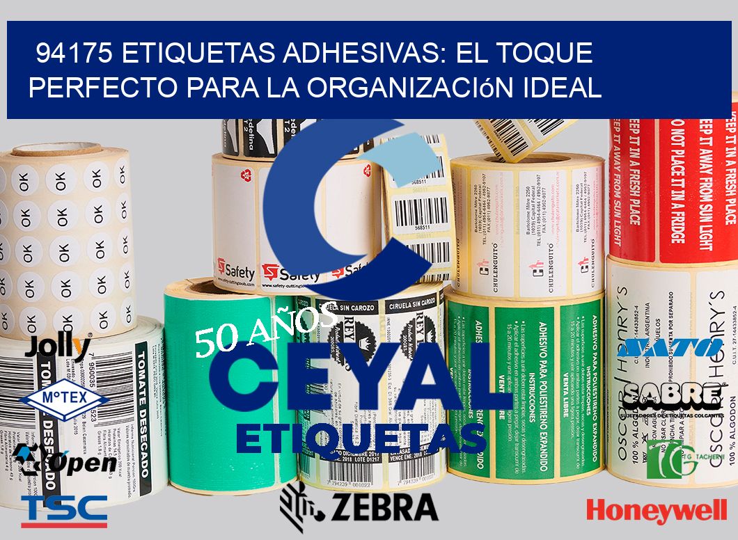 94175 Etiquetas Adhesivas: El Toque Perfecto para la Organización Ideal
