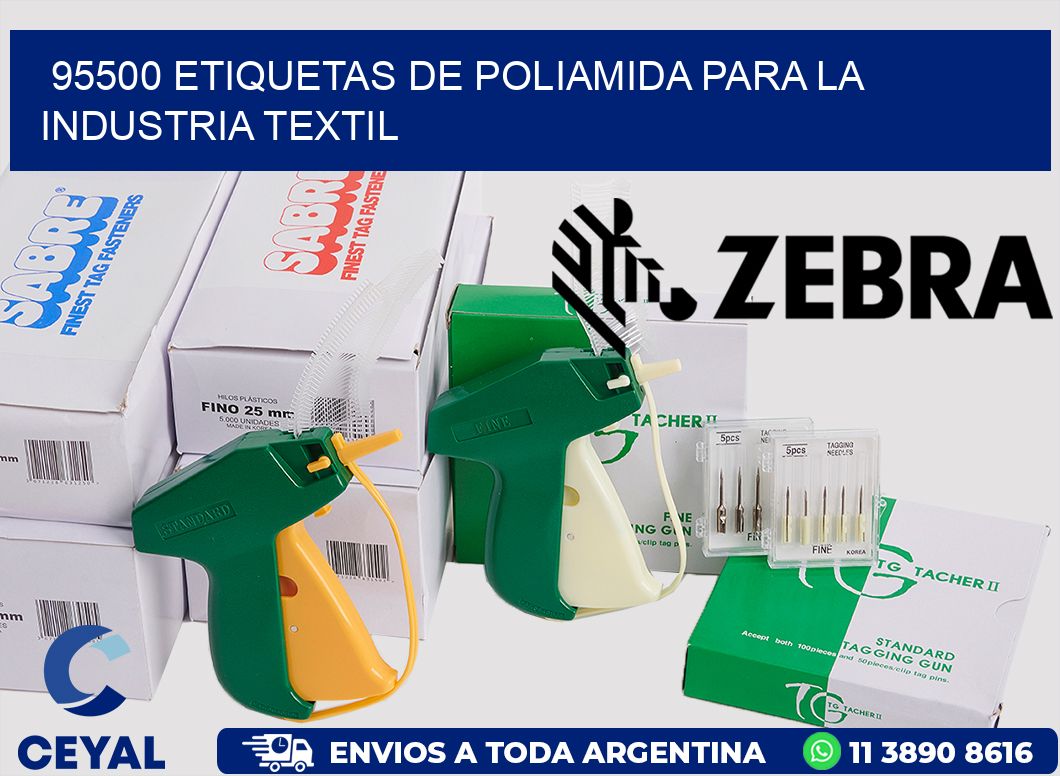 95500 ETIQUETAS DE POLIAMIDA PARA LA INDUSTRIA TEXTIL