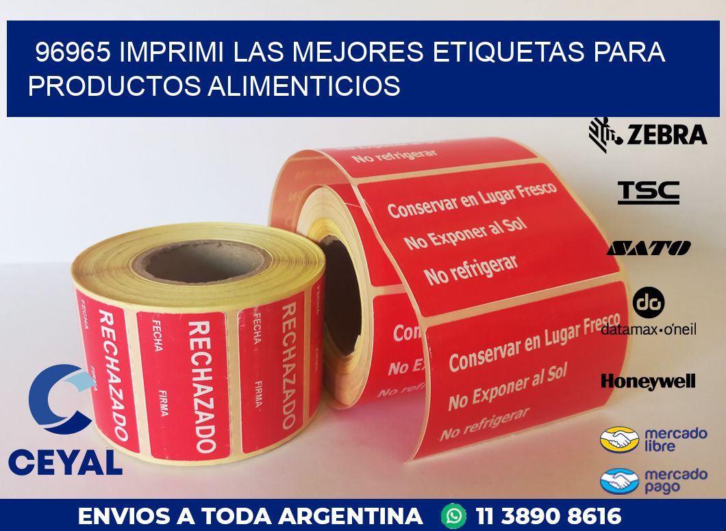 96965 IMPRIMI LAS MEJORES ETIQUETAS PARA PRODUCTOS ALIMENTICIOS