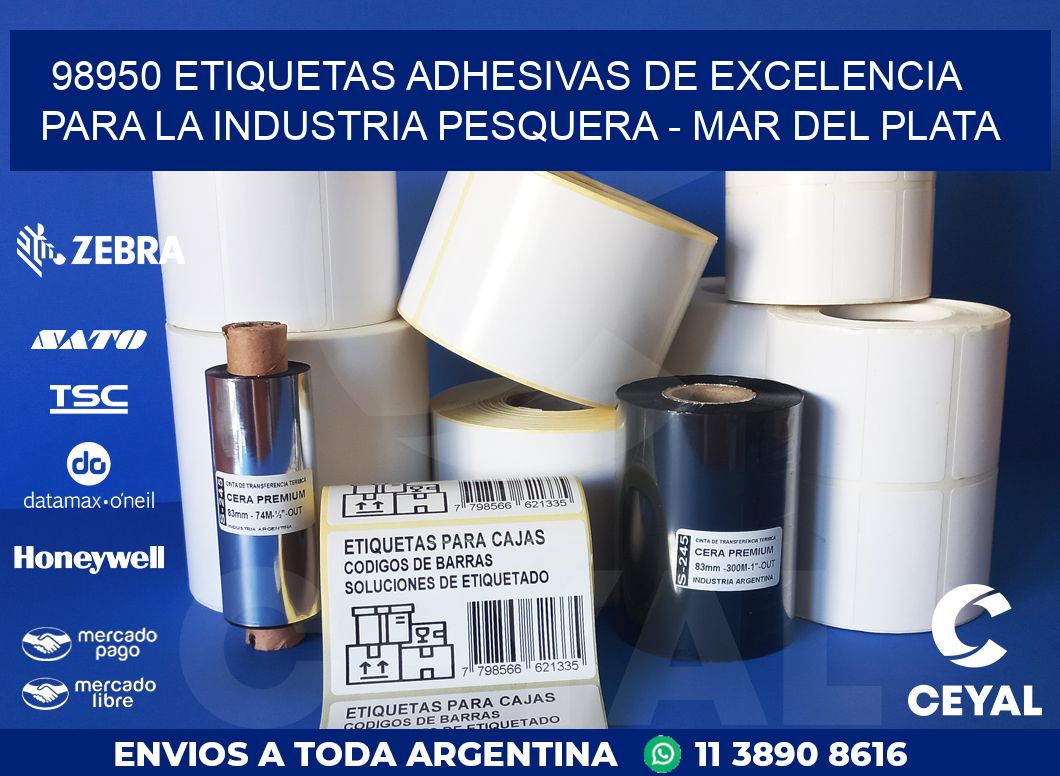 98950 ETIQUETAS ADHESIVAS DE EXCELENCIA PARA LA INDUSTRIA PESQUERA – MAR DEL PLATA