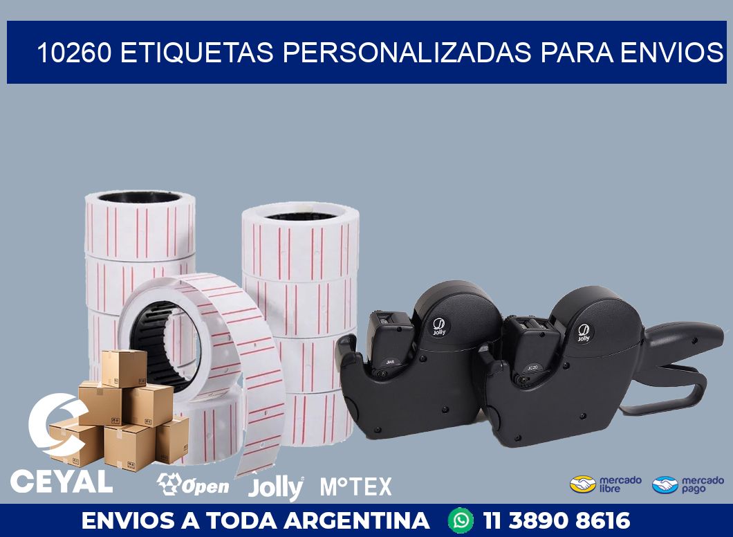 10260 ETIQUETAS PERSONALIZADAS PARA ENVIOS