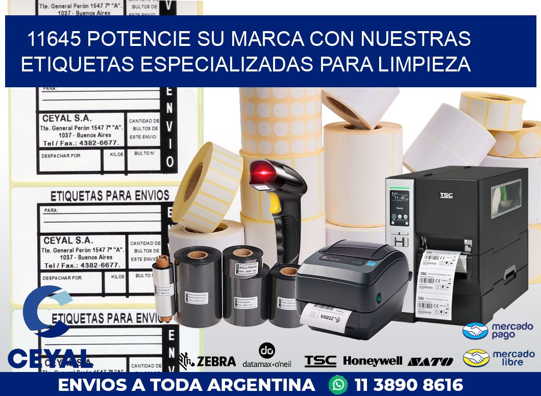 11645 POTENCIE SU MARCA CON NUESTRAS ETIQUETAS ESPECIALIZADAS PARA LIMPIEZA