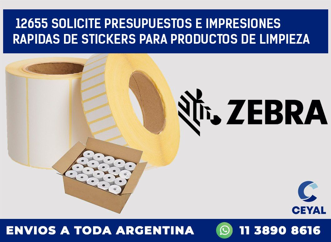 12655 SOLICITE PRESUPUESTOS E IMPRESIONES RAPIDAS DE STICKERS PARA PRODUCTOS DE LIMPIEZA
