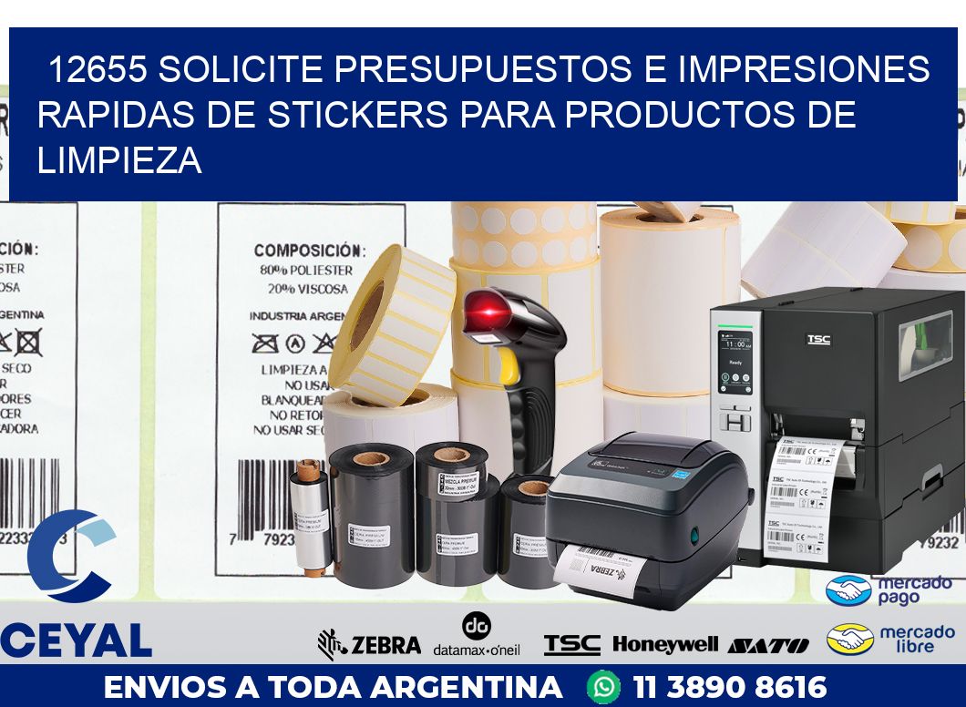 12655 SOLICITE PRESUPUESTOS E IMPRESIONES RAPIDAS DE STICKERS PARA PRODUCTOS DE LIMPIEZA