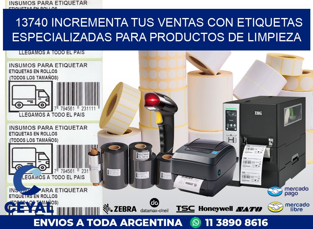 13740 INCREMENTA TUS VENTAS CON ETIQUETAS ESPECIALIZADAS PARA PRODUCTOS DE LIMPIEZA