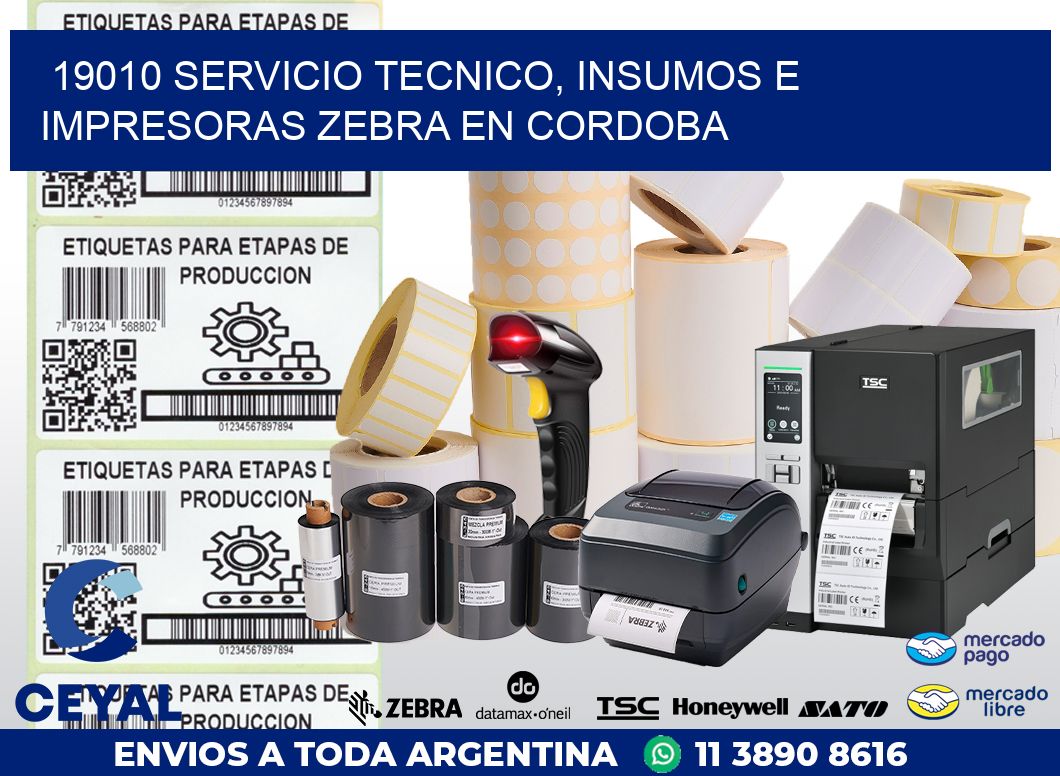 19010 SERVICIO TECNICO, INSUMOS E IMPRESORAS ZEBRA EN CORDOBA