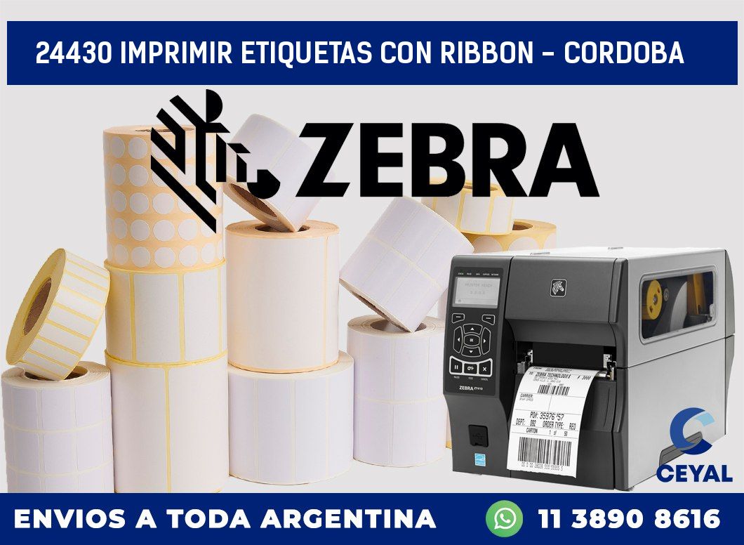24430 IMPRIMIR ETIQUETAS CON RIBBON - CORDOBA