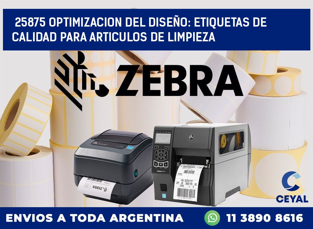 25875 OPTIMIZACION DEL DISEÑO: ETIQUETAS DE CALIDAD PARA ARTICULOS DE LIMPIEZA