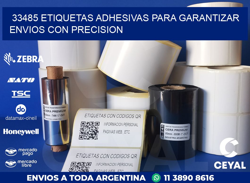 33485 ETIQUETAS ADHESIVAS PARA GARANTIZAR ENVIOS CON PRECISION