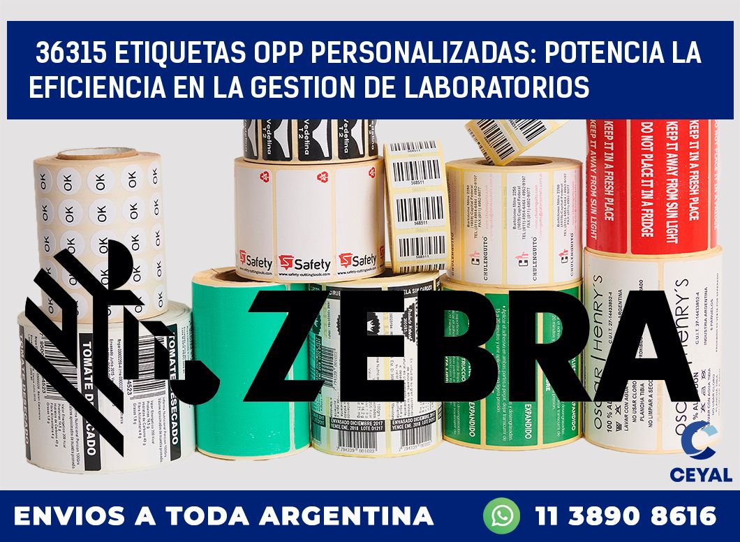 36315 ETIQUETAS OPP PERSONALIZADAS: POTENCIA LA EFICIENCIA EN LA GESTION DE LABORATORIOS