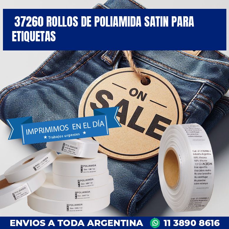 37260 ROLLOS DE POLIAMIDA SATIN PARA ETIQUETAS
