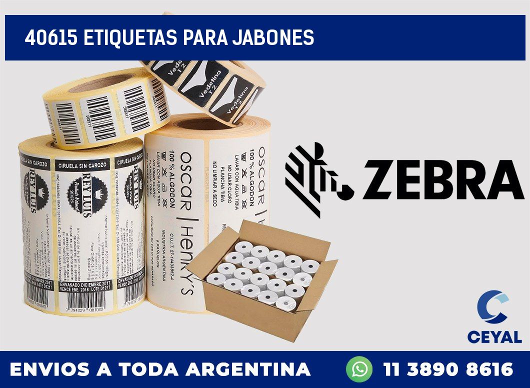 40615 ETIQUETAS PARA JABONES