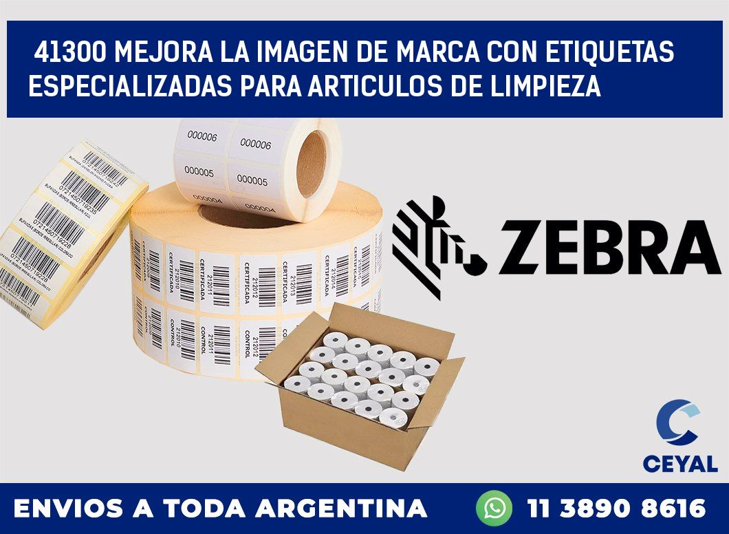 41300 MEJORA LA IMAGEN DE MARCA CON ETIQUETAS ESPECIALIZADAS PARA ARTICULOS DE LIMPIEZA
