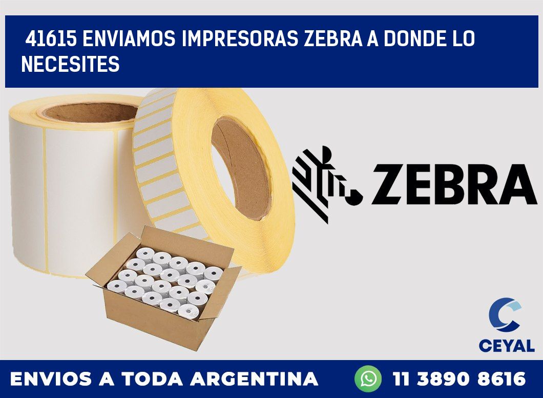 41615 ENVIAMOS IMPRESORAS ZEBRA A DONDE LO NECESITES