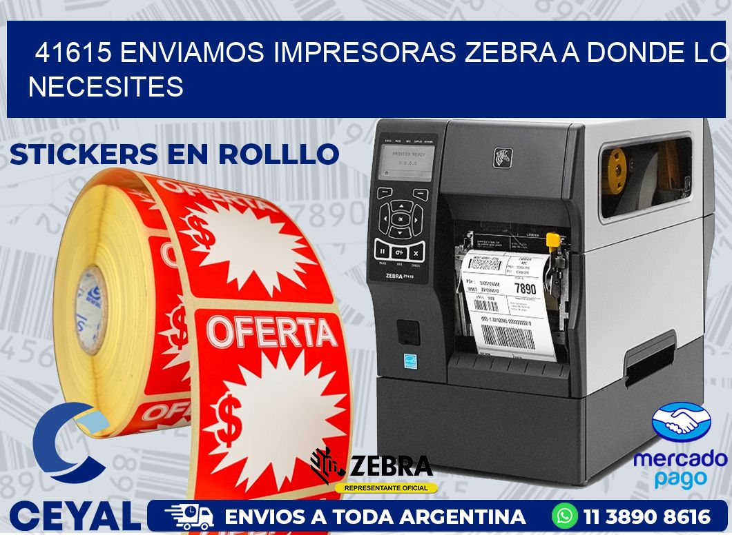 41615 ENVIAMOS IMPRESORAS ZEBRA A DONDE LO NECESITES