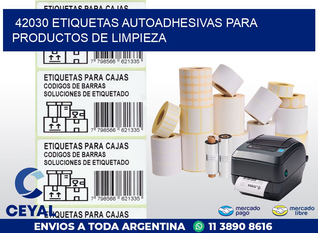 42030 ETIQUETAS AUTOADHESIVAS PARA PRODUCTOS DE LIMPIEZA