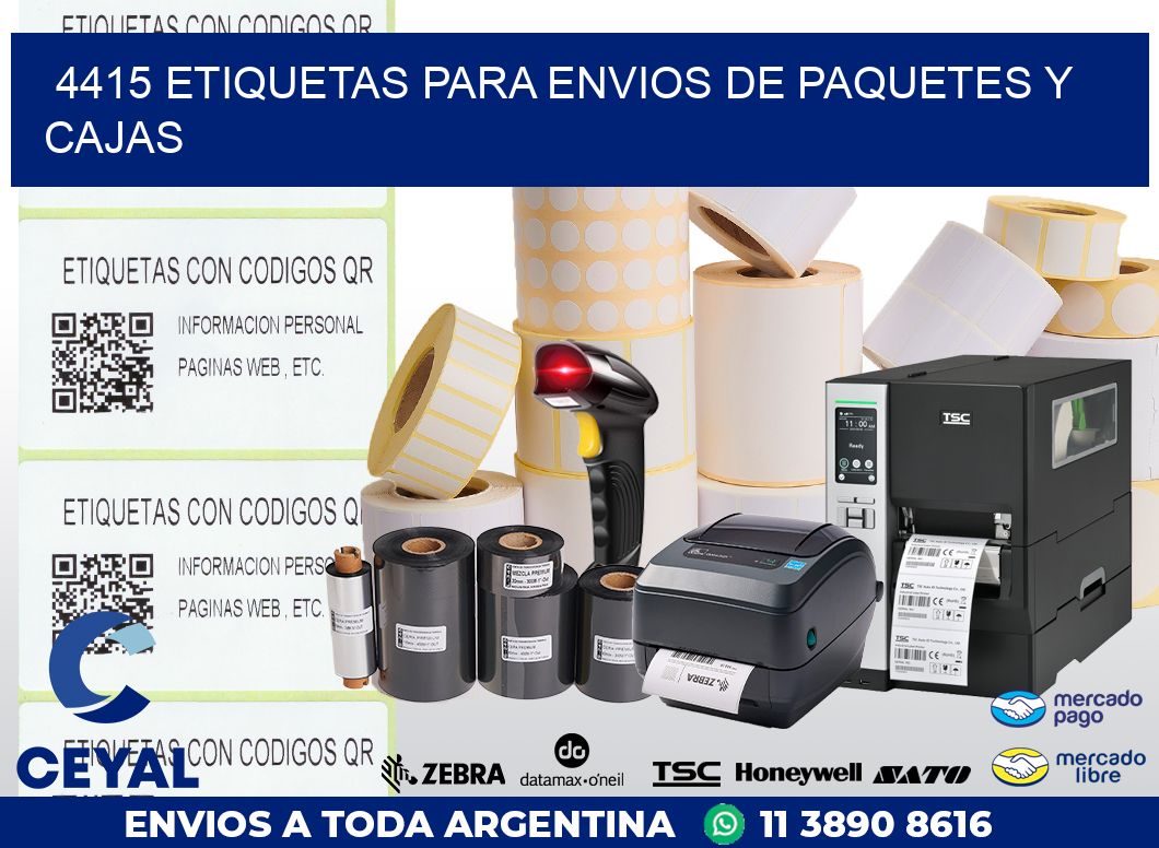 4415 ETIQUETAS PARA ENVIOS DE PAQUETES Y CAJAS
