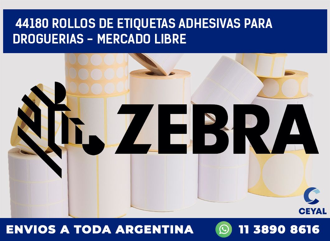 44180 ROLLOS DE ETIQUETAS ADHESIVAS PARA DROGUERIAS - MERCADO LIBRE