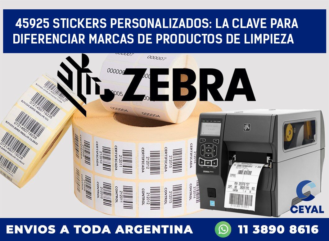 45925 STICKERS PERSONALIZADOS: LA CLAVE PARA DIFERENCIAR MARCAS DE PRODUCTOS DE LIMPIEZA