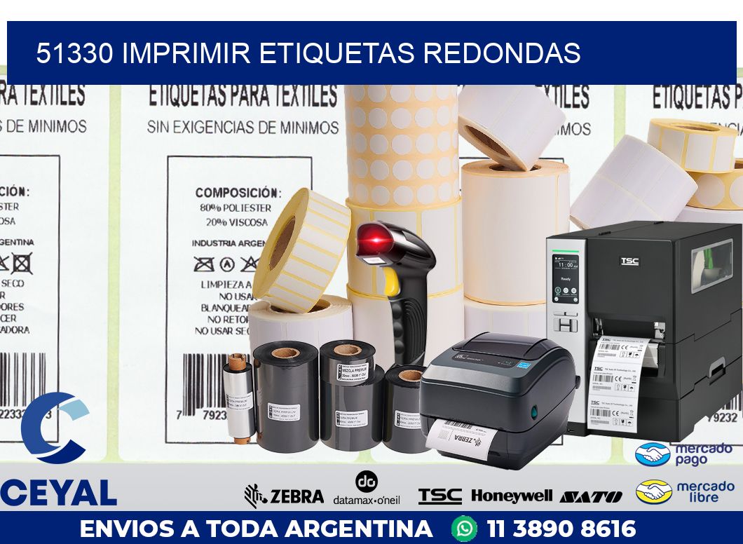 51330 IMPRIMIR ETIQUETAS REDONDAS