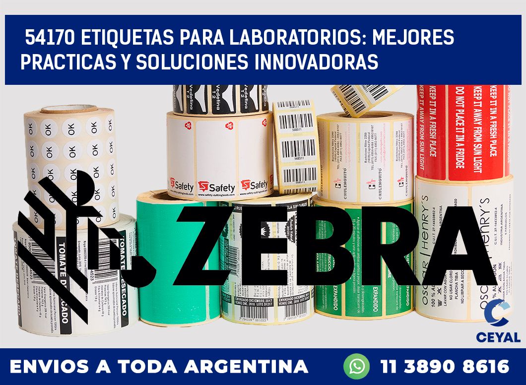 54170 ETIQUETAS PARA LABORATORIOS: MEJORES PRACTICAS Y SOLUCIONES INNOVADORAS