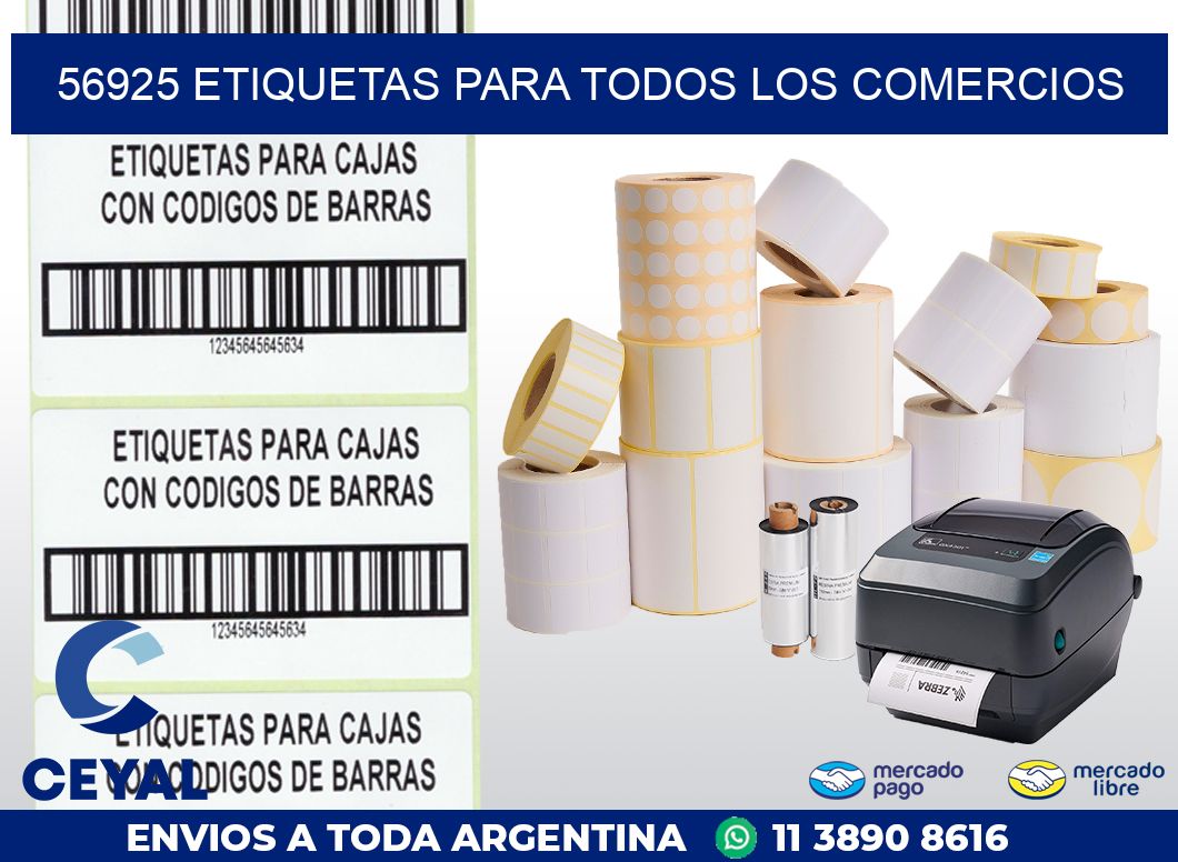 56925 ETIQUETAS PARA TODOS LOS COMERCIOS
