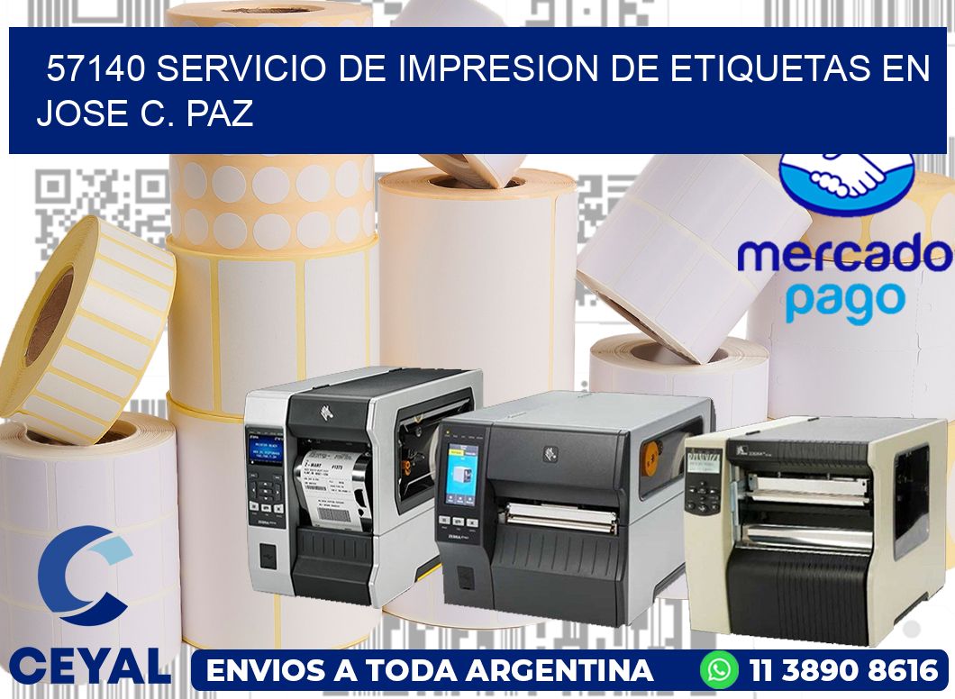 57140 SERVICIO DE IMPRESION DE ETIQUETAS EN JOSE C. PAZ