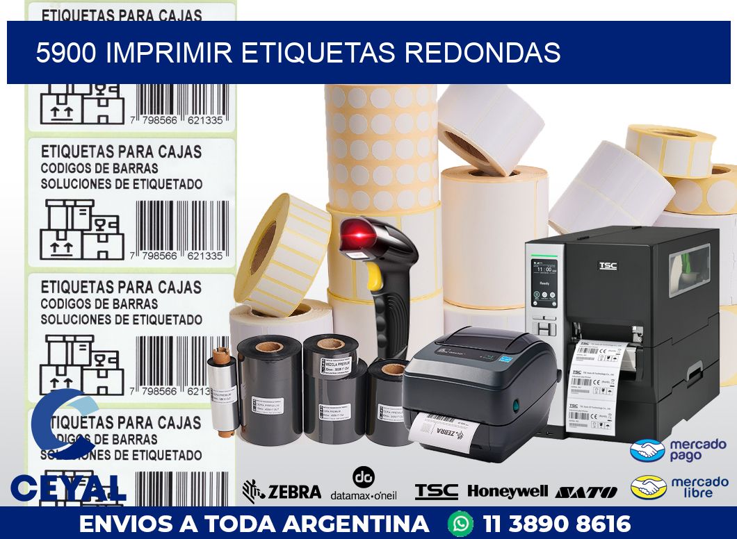 5900 IMPRIMIR ETIQUETAS REDONDAS