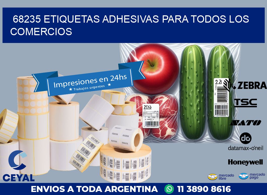 68235 ETIQUETAS ADHESIVAS PARA TODOS LOS COMERCIOS