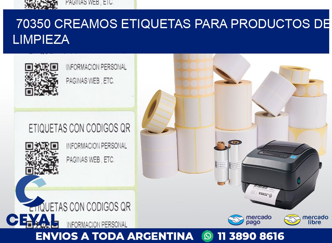 70350 CREAMOS ETIQUETAS PARA PRODUCTOS DE LIMPIEZA