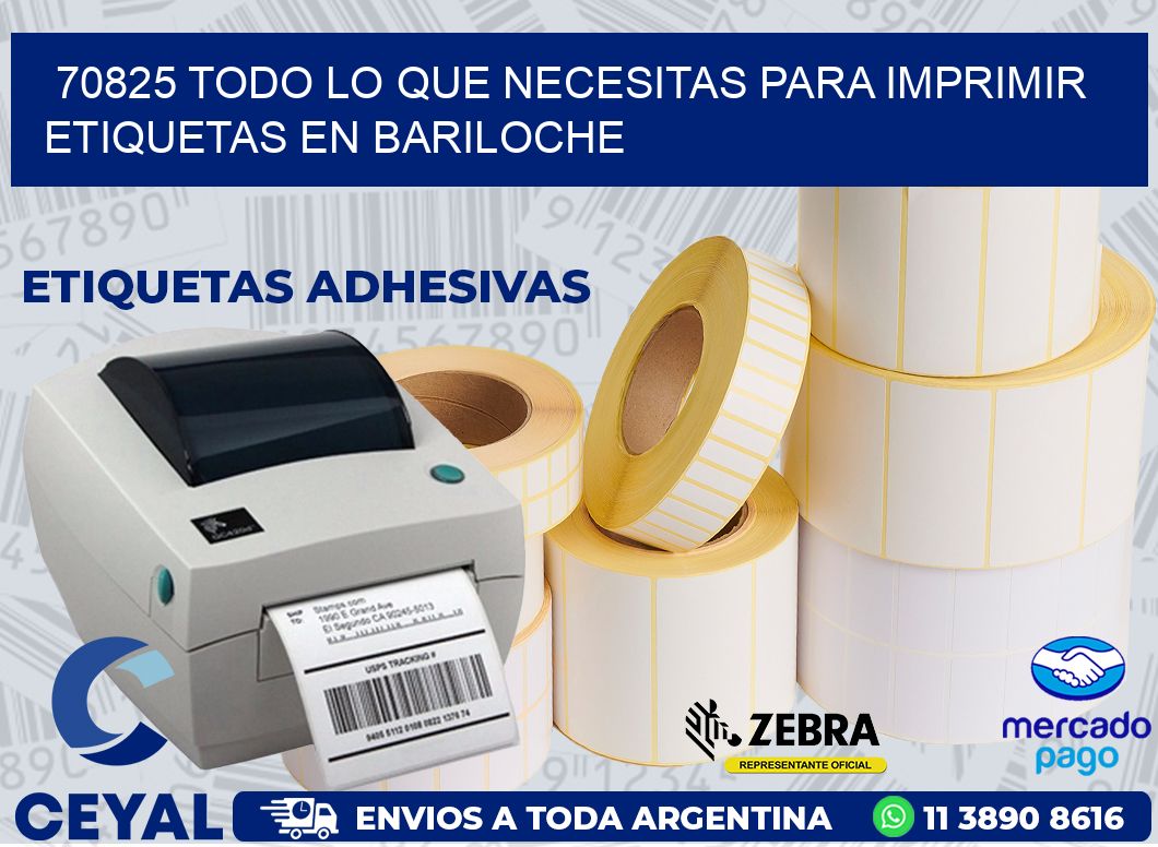 70825 TODO LO QUE NECESITAS PARA IMPRIMIR ETIQUETAS EN BARILOCHE