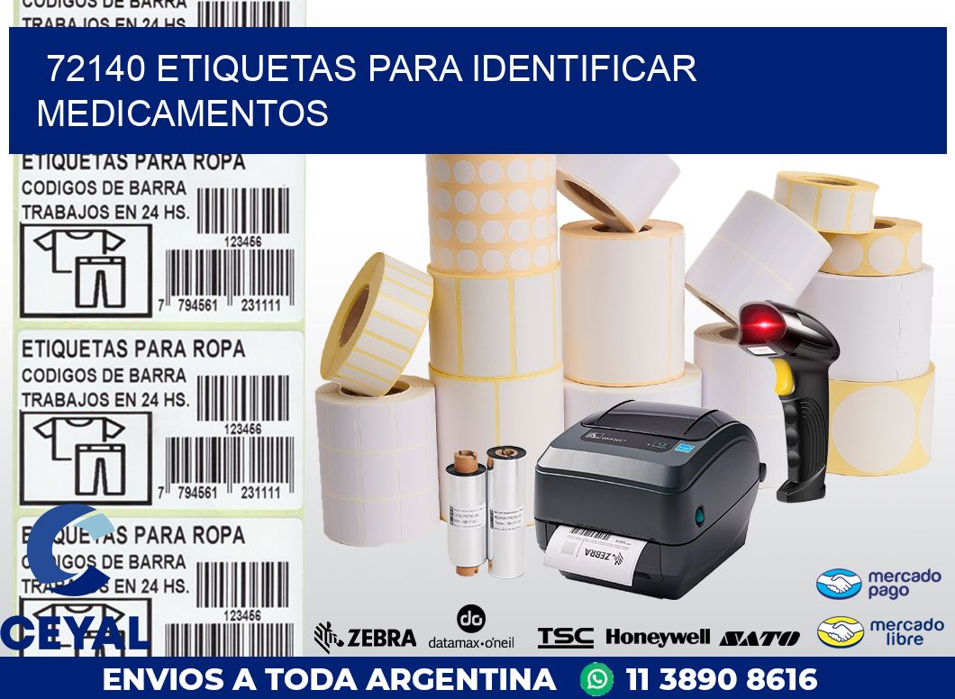72140 ETIQUETAS PARA IDENTIFICAR MEDICAMENTOS