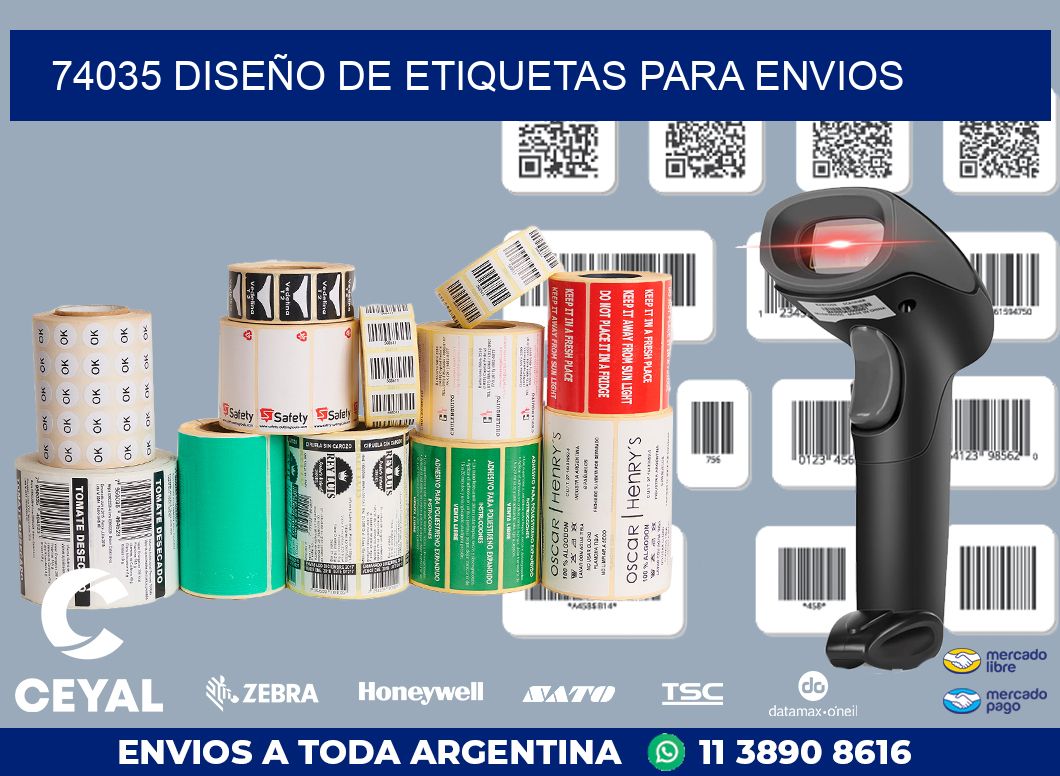 74035 DISEÑO DE ETIQUETAS PARA ENVIOS