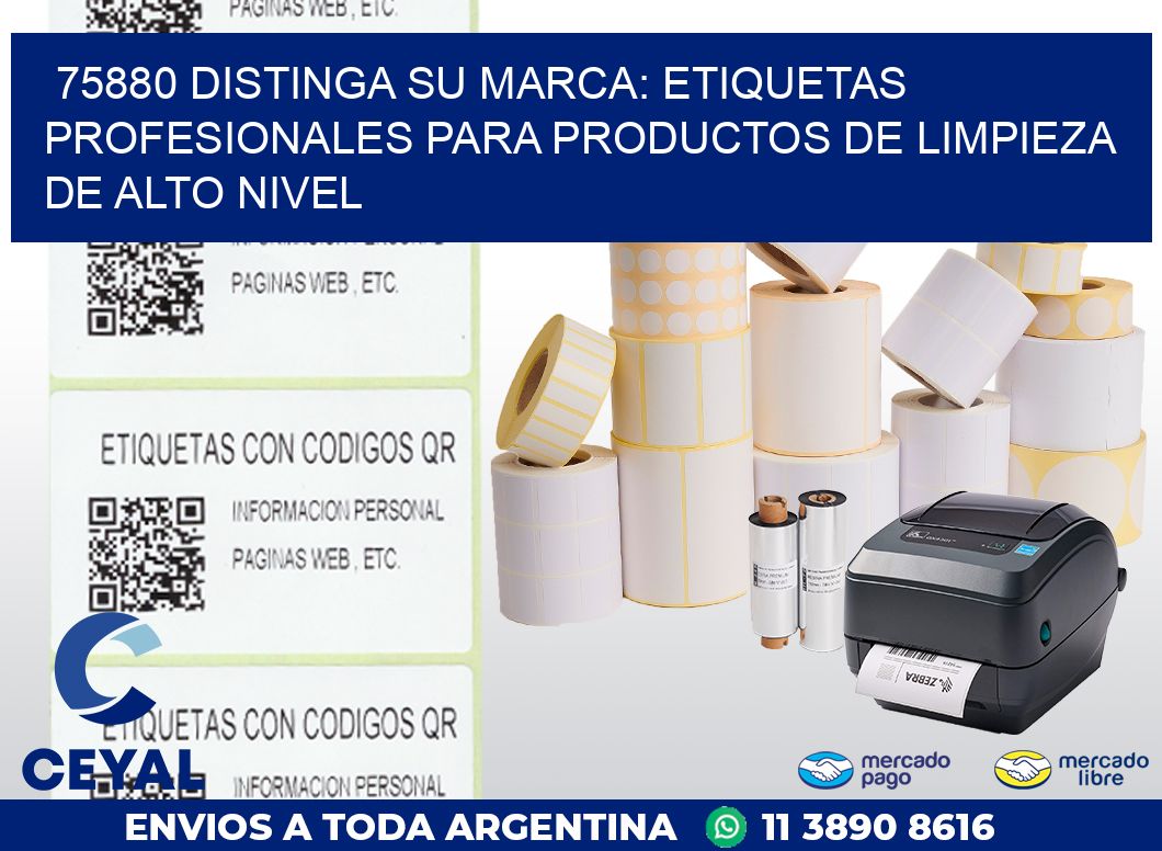 75880 DISTINGA SU MARCA: ETIQUETAS PROFESIONALES PARA PRODUCTOS DE LIMPIEZA DE ALTO NIVEL