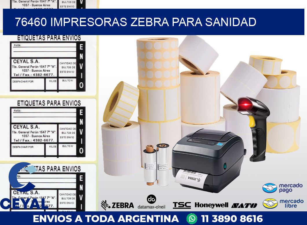 76460 IMPRESORAS ZEBRA PARA SANIDAD