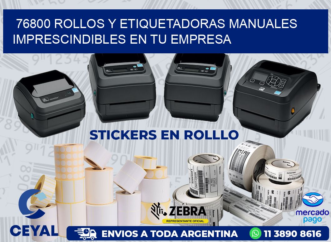 76800 ROLLOS Y ETIQUETADORAS MANUALES IMPRESCINDIBLES EN TU EMPRESA